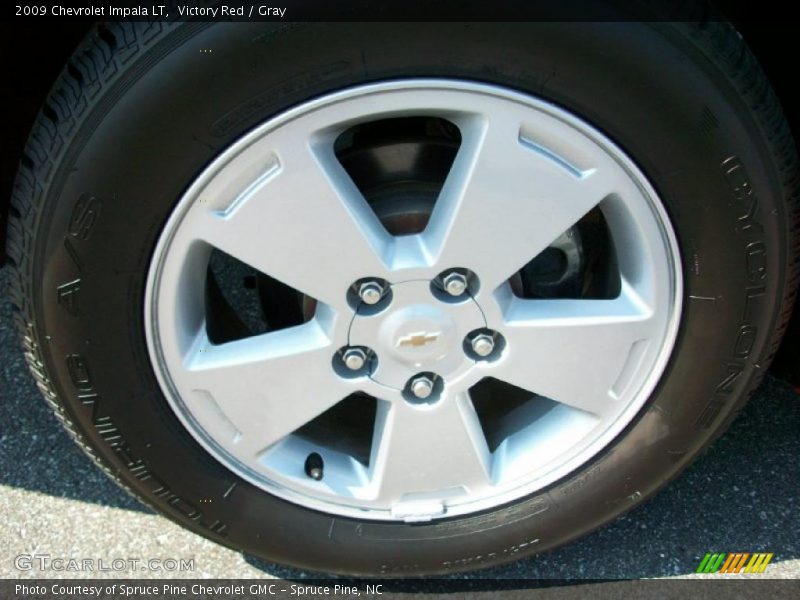 Victory Red / Gray 2009 Chevrolet Impala LT
