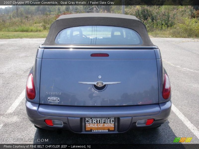 Opal Gray Metallic / Pastel Slate Gray 2007 Chrysler PT Cruiser Convertible