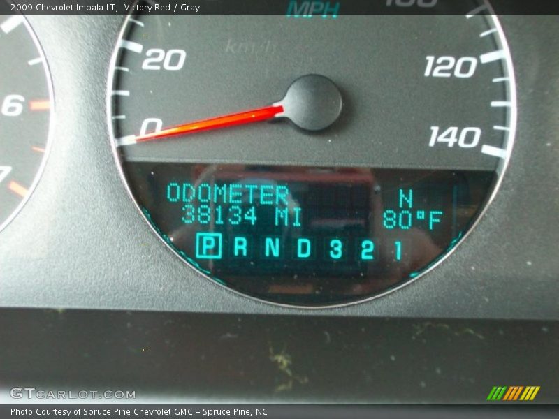 Victory Red / Gray 2009 Chevrolet Impala LT