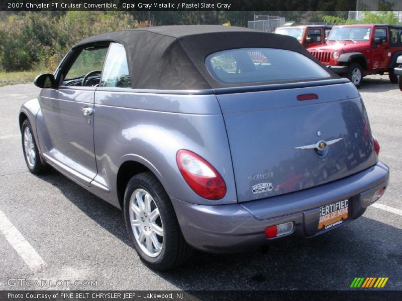 Opal Gray Metallic / Pastel Slate Gray 2007 Chrysler PT Cruiser Convertible