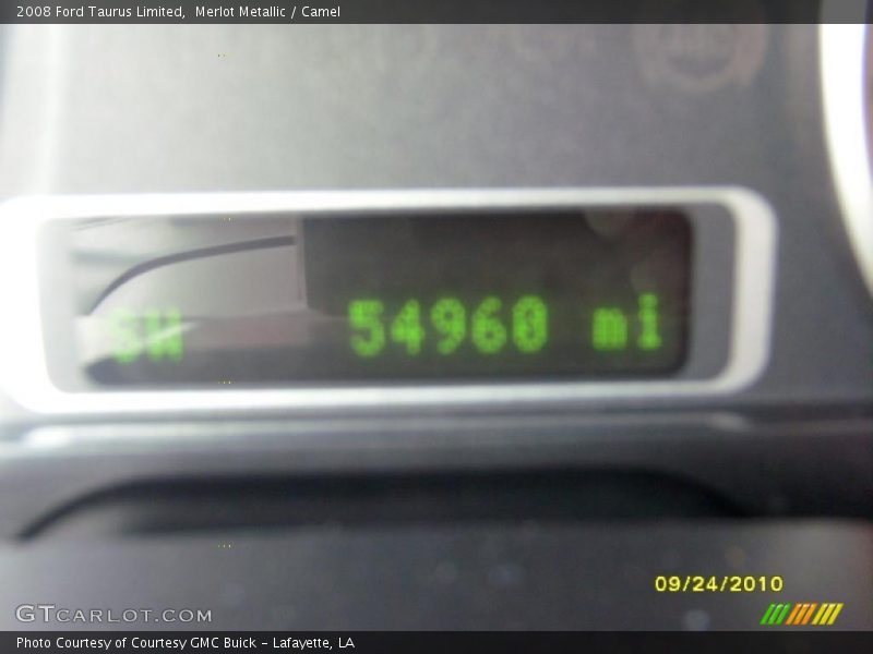 Merlot Metallic / Camel 2008 Ford Taurus Limited