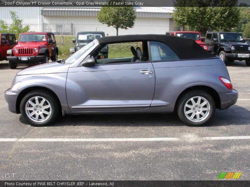 Opal Gray Metallic / Pastel Slate Gray 2007 Chrysler PT Cruiser Convertible