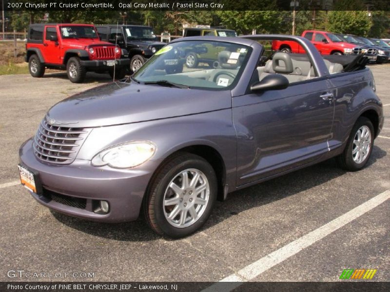 Opal Gray Metallic / Pastel Slate Gray 2007 Chrysler PT Cruiser Convertible