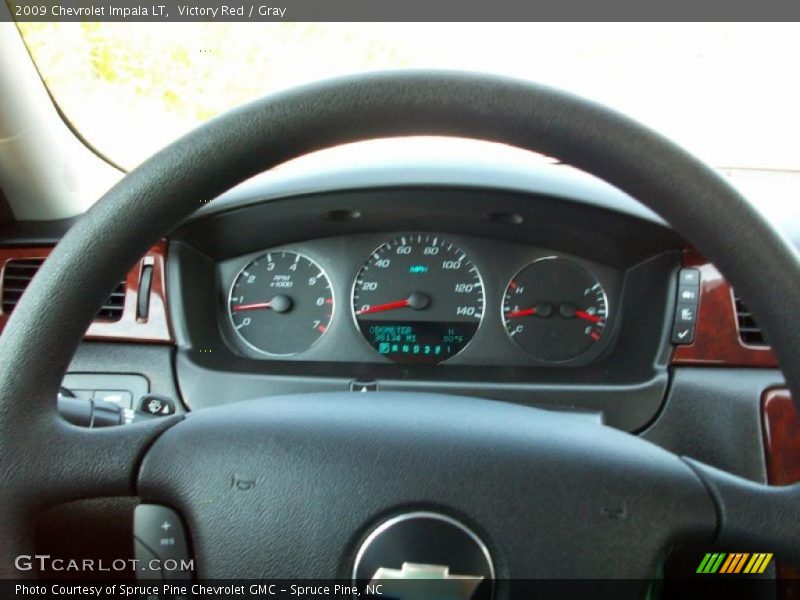 Victory Red / Gray 2009 Chevrolet Impala LT