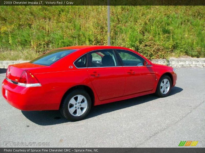 Victory Red / Gray 2009 Chevrolet Impala LT