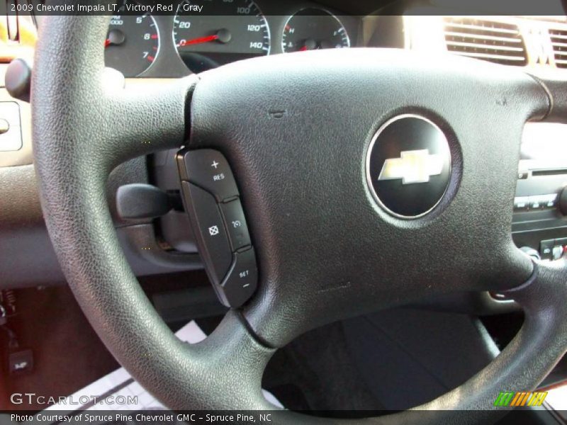 Victory Red / Gray 2009 Chevrolet Impala LT
