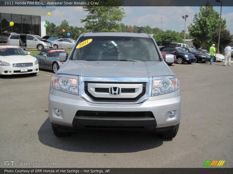 Alabaster Silver Metallic / Gray 2011 Honda Pilot EX-L