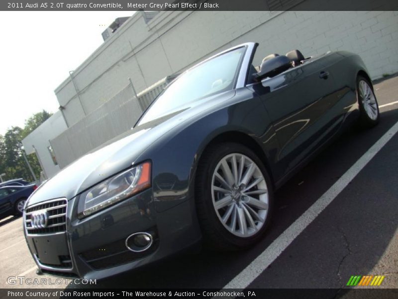 Meteor Grey Pearl Effect / Black 2011 Audi A5 2.0T quattro Convertible
