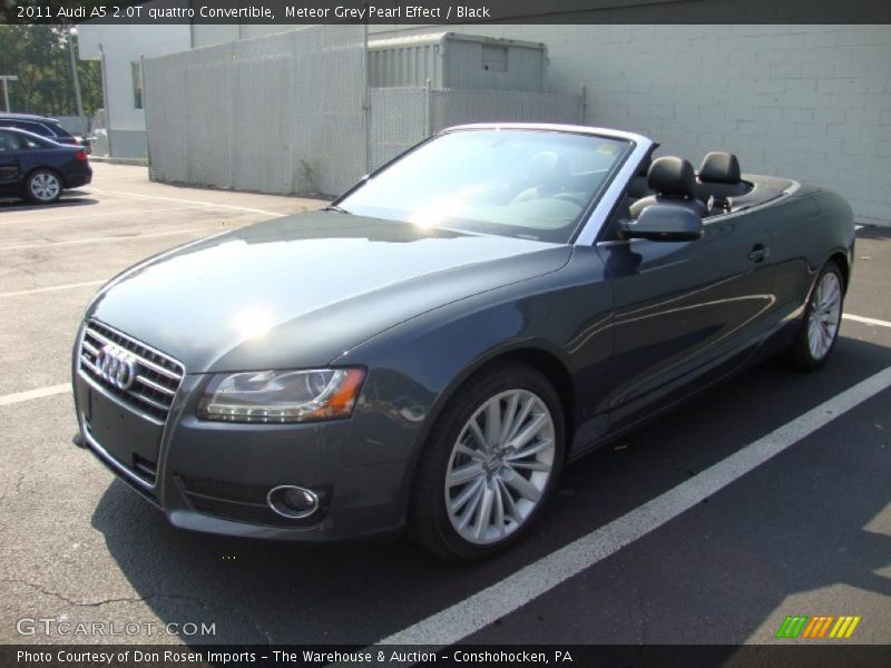 Meteor Grey Pearl Effect / Black 2011 Audi A5 2.0T quattro Convertible