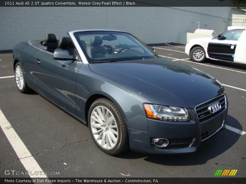 Meteor Grey Pearl Effect / Black 2011 Audi A5 2.0T quattro Convertible