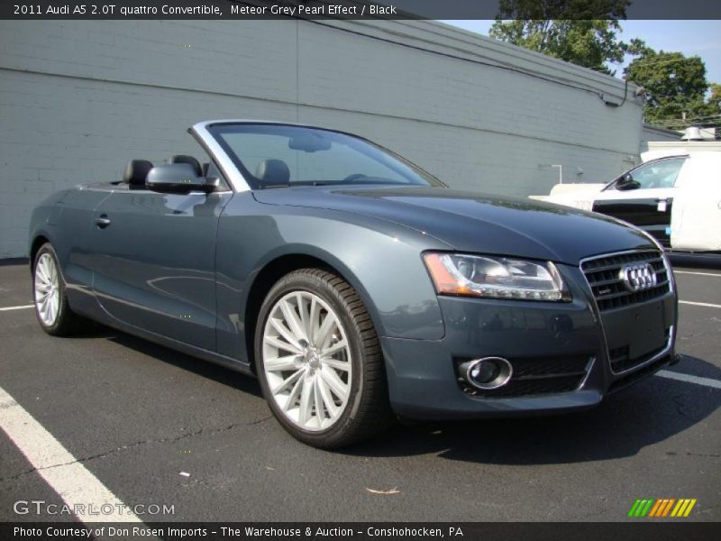 Meteor Grey Pearl Effect / Black 2011 Audi A5 2.0T quattro Convertible