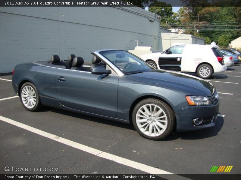 Meteor Grey Pearl Effect / Black 2011 Audi A5 2.0T quattro Convertible