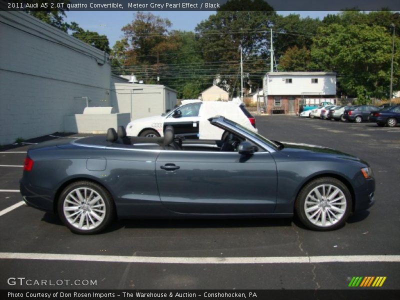 Meteor Grey Pearl Effect / Black 2011 Audi A5 2.0T quattro Convertible