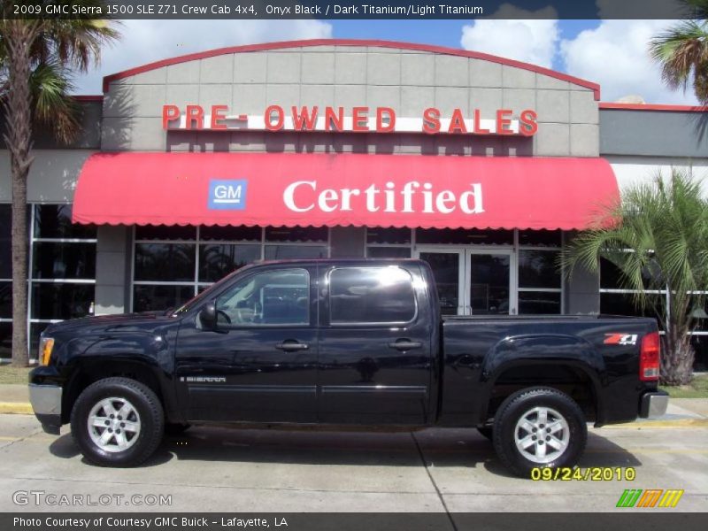 Onyx Black / Dark Titanium/Light Titanium 2009 GMC Sierra 1500 SLE Z71 Crew Cab 4x4