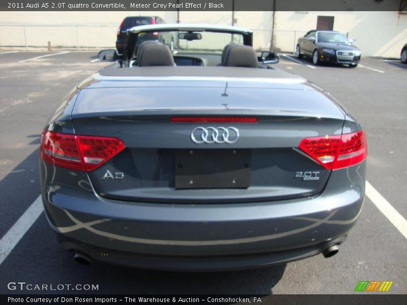 Meteor Grey Pearl Effect / Black 2011 Audi A5 2.0T quattro Convertible
