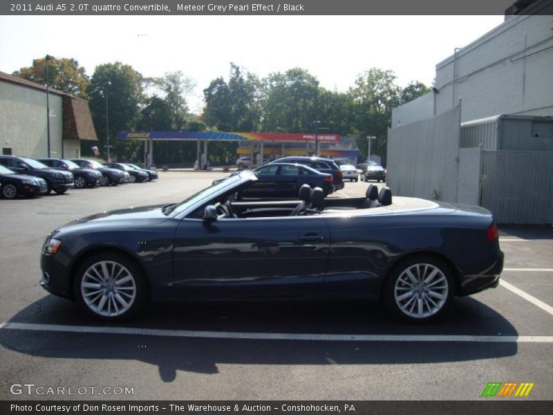Meteor Grey Pearl Effect / Black 2011 Audi A5 2.0T quattro Convertible