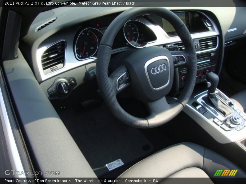 Meteor Grey Pearl Effect / Black 2011 Audi A5 2.0T quattro Convertible