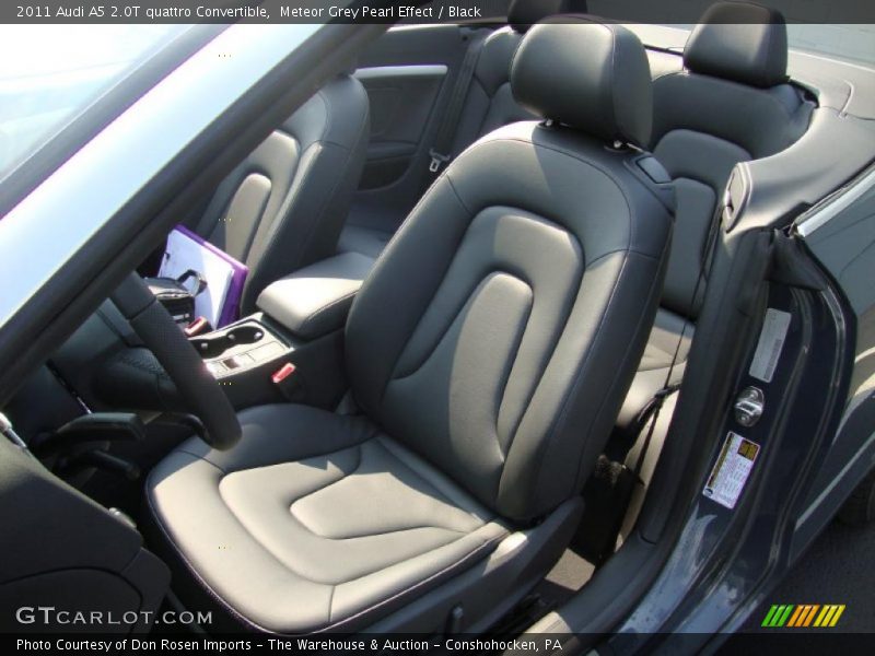 Meteor Grey Pearl Effect / Black 2011 Audi A5 2.0T quattro Convertible