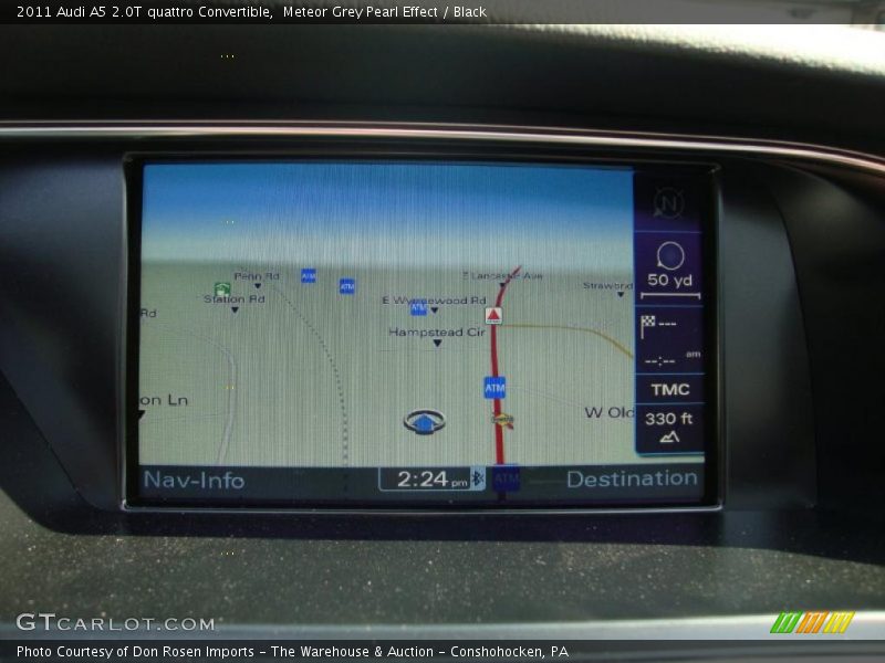 Meteor Grey Pearl Effect / Black 2011 Audi A5 2.0T quattro Convertible
