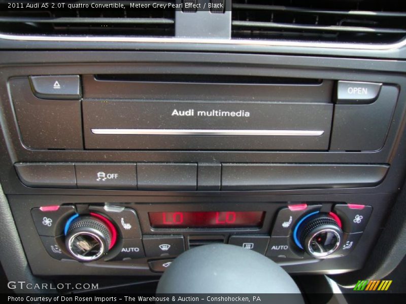 Meteor Grey Pearl Effect / Black 2011 Audi A5 2.0T quattro Convertible
