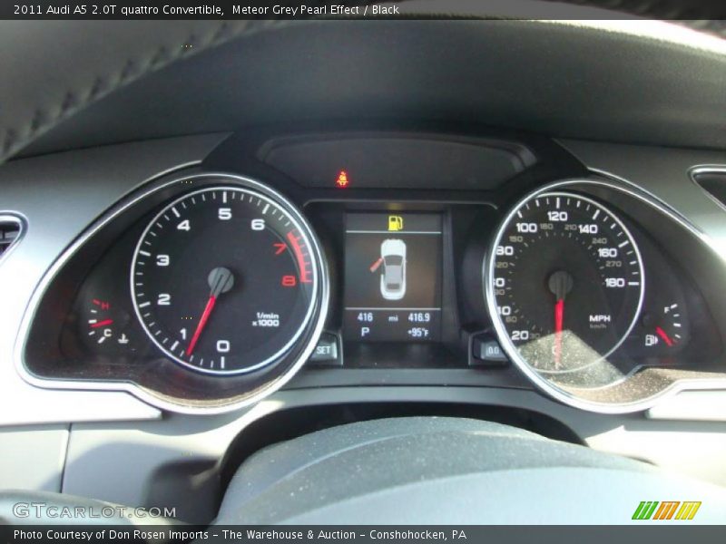 Meteor Grey Pearl Effect / Black 2011 Audi A5 2.0T quattro Convertible