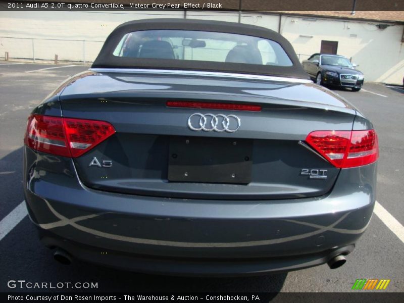 Meteor Grey Pearl Effect / Black 2011 Audi A5 2.0T quattro Convertible