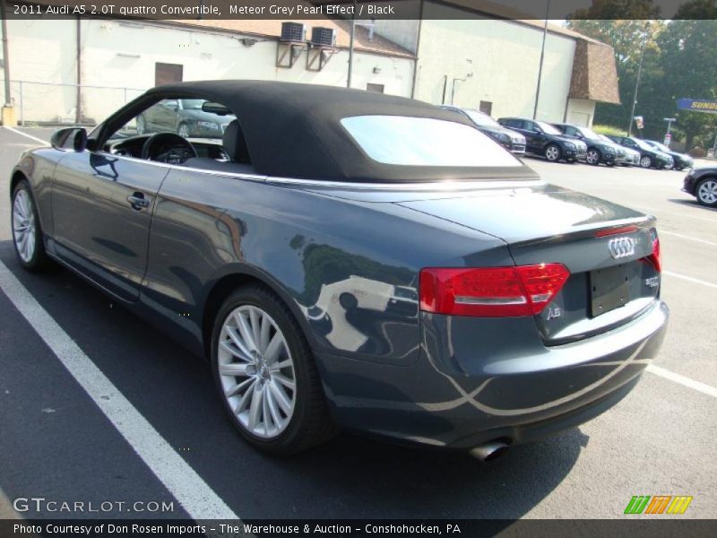 Meteor Grey Pearl Effect / Black 2011 Audi A5 2.0T quattro Convertible