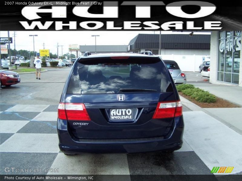 Midnight Blue Pearl / Gray 2007 Honda Odyssey EX-L