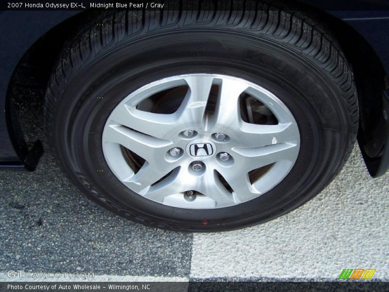 Midnight Blue Pearl / Gray 2007 Honda Odyssey EX-L