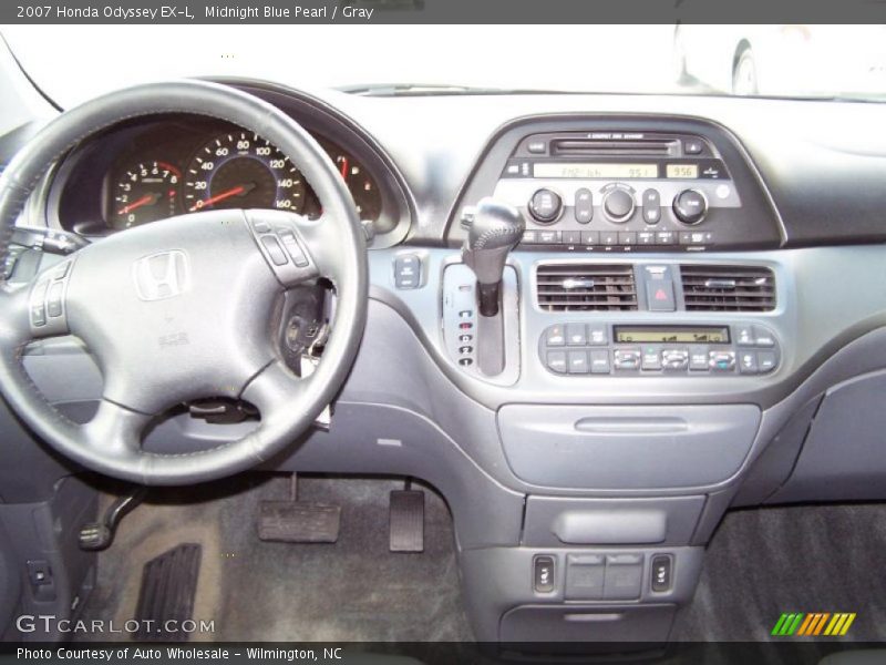 Midnight Blue Pearl / Gray 2007 Honda Odyssey EX-L