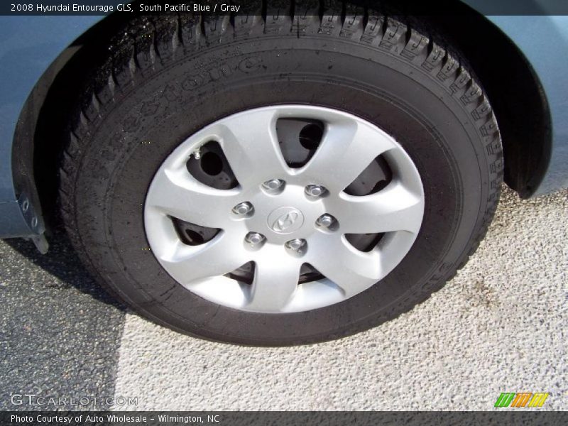 South Pacific Blue / Gray 2008 Hyundai Entourage GLS