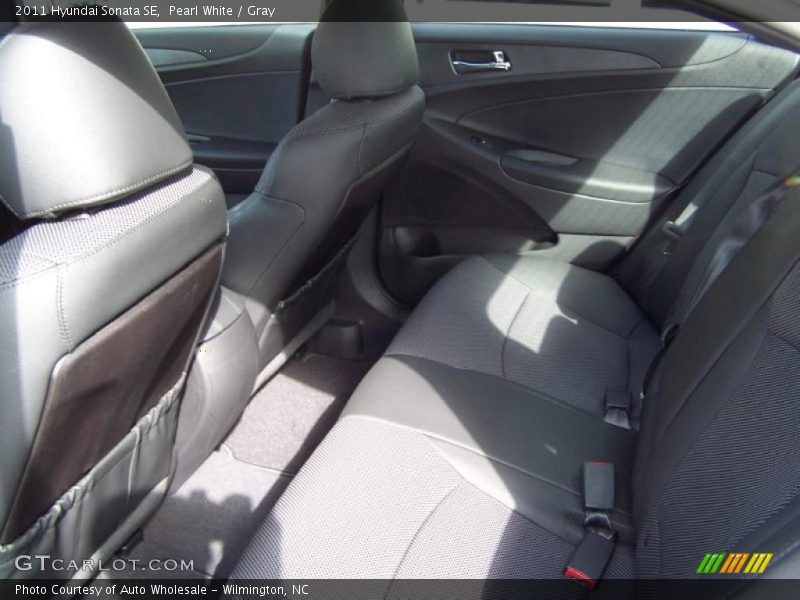 Pearl White / Gray 2011 Hyundai Sonata SE