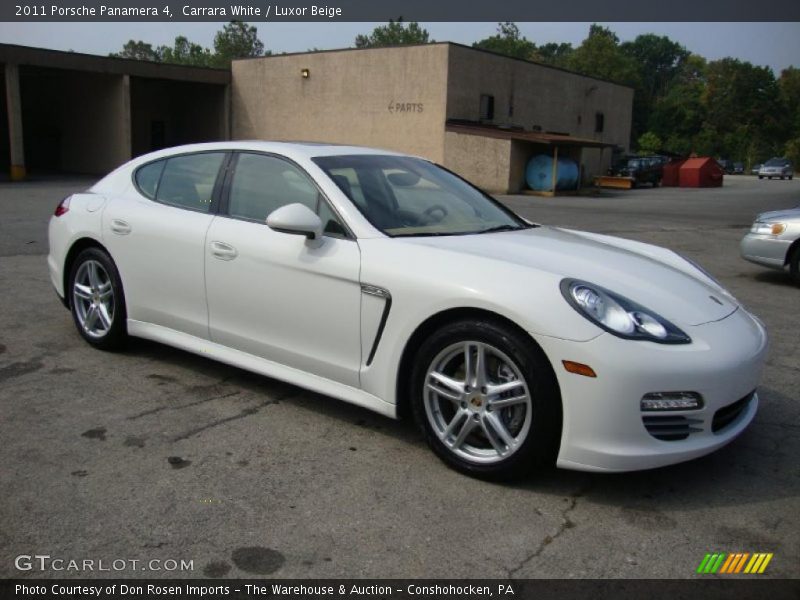 Carrara White / Luxor Beige 2011 Porsche Panamera 4