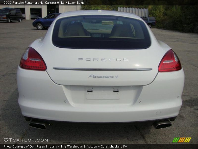 Carrara White / Luxor Beige 2011 Porsche Panamera 4