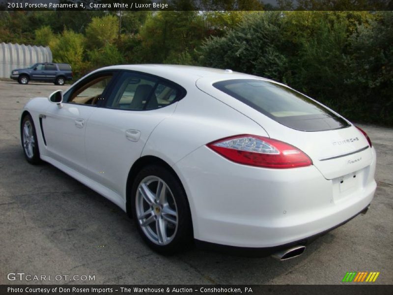 Carrara White / Luxor Beige 2011 Porsche Panamera 4