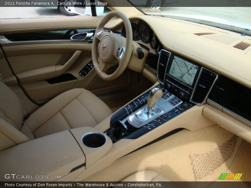 Carrara White / Luxor Beige 2011 Porsche Panamera 4