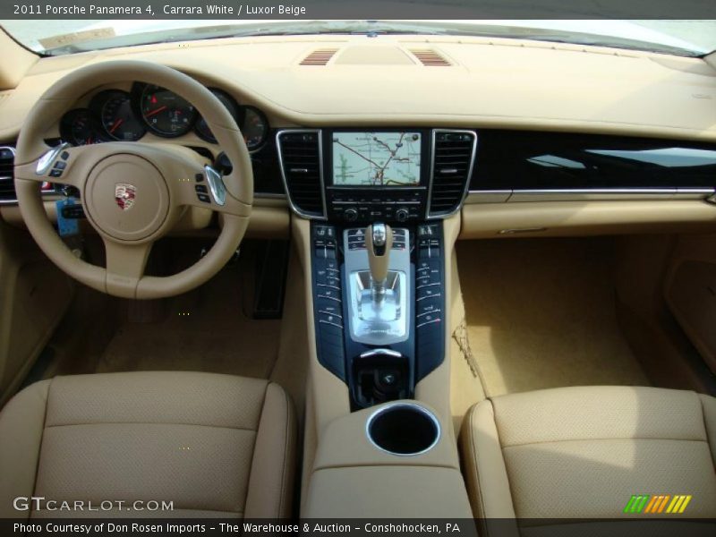 Carrara White / Luxor Beige 2011 Porsche Panamera 4