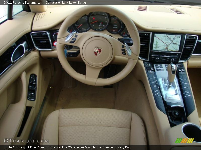 Carrara White / Luxor Beige 2011 Porsche Panamera 4