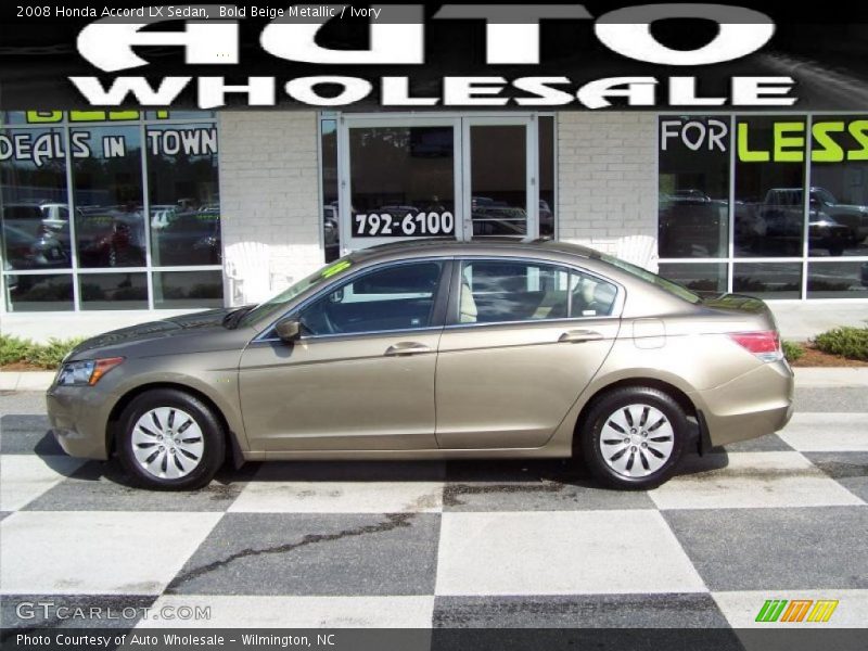 Bold Beige Metallic / Ivory 2008 Honda Accord LX Sedan