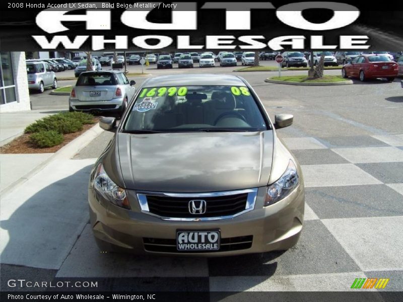 Bold Beige Metallic / Ivory 2008 Honda Accord LX Sedan