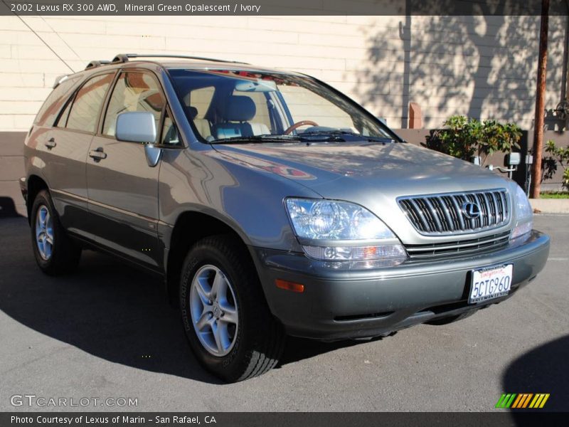 Mineral Green Opalescent / Ivory 2002 Lexus RX 300 AWD