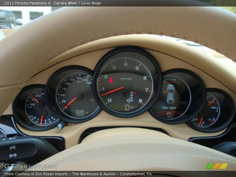 Carrara White / Luxor Beige 2011 Porsche Panamera 4