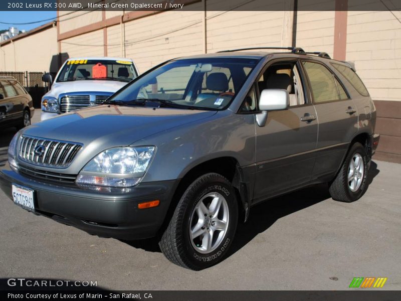 Mineral Green Opalescent / Ivory 2002 Lexus RX 300 AWD