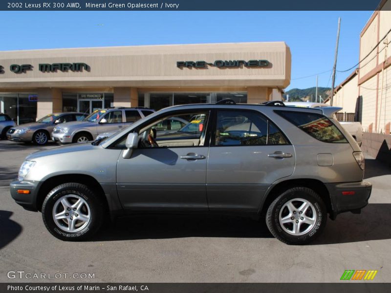 Mineral Green Opalescent / Ivory 2002 Lexus RX 300 AWD