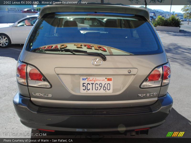 Mineral Green Opalescent / Ivory 2002 Lexus RX 300 AWD
