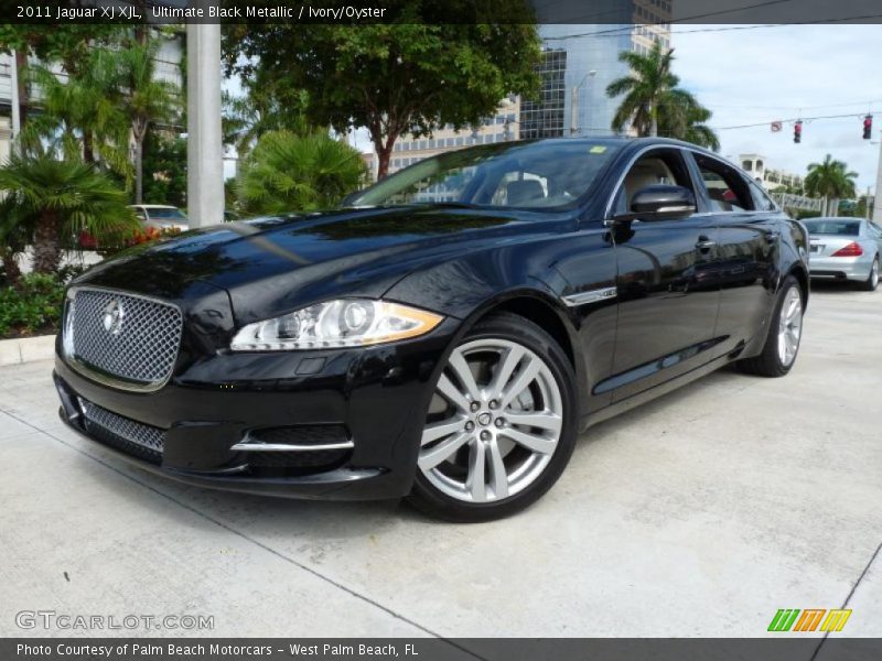 Ultimate Black Metallic / Ivory/Oyster 2011 Jaguar XJ XJL
