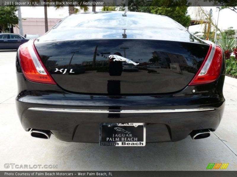 Ultimate Black Metallic / Ivory/Oyster 2011 Jaguar XJ XJL