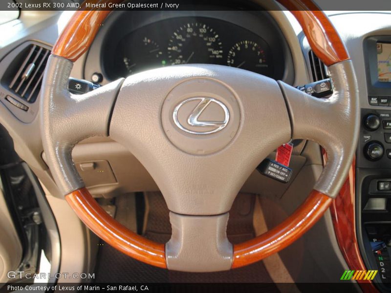 Mineral Green Opalescent / Ivory 2002 Lexus RX 300 AWD