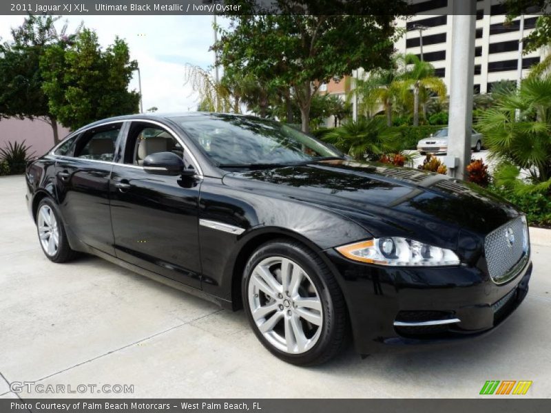 Ultimate Black Metallic / Ivory/Oyster 2011 Jaguar XJ XJL