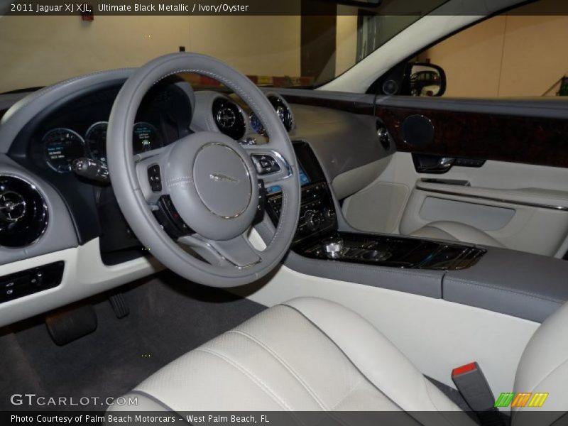 Ultimate Black Metallic / Ivory/Oyster 2011 Jaguar XJ XJL
